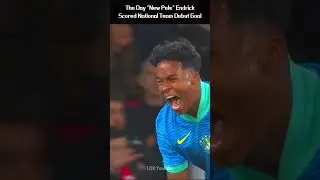 The Day "New Pele" Endrick Scored National Team Debut Goal : Brazil vs England 2024