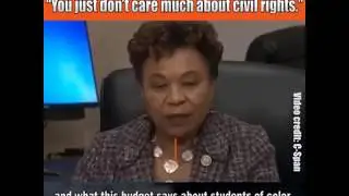 Rep. Barbara Lee BLASTS Betsy DeVos: "You just don't care much about civil rights."