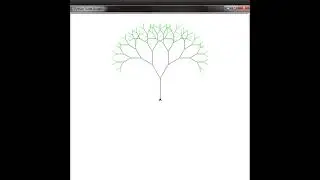 Y Fractal tree in Python using Turtle