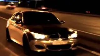 GOLD BMW M5 [NIGHT IN MOSCOW] 720HD