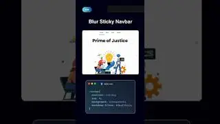 Blur Sticky Navbar using CSS ✨