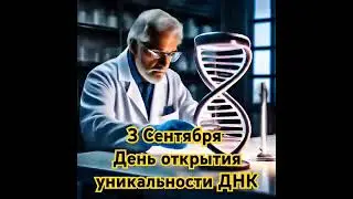 3 сентября - День открытия уникальности ДНК!