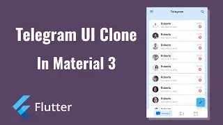 Telegram UI in Material 3 using Flutter 3 - Latest Flutter Tutorial - Flutter Bucket