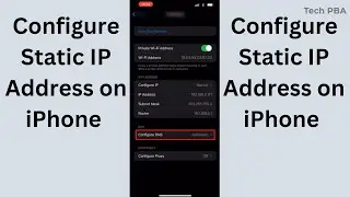 How to configure static IP address on iPhone