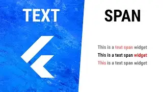Flutter TextSpan Widget