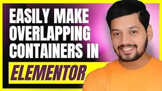 How to make overlapping flexbox container elementor : (z-index ) - wordpress tutorial