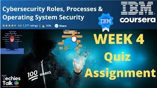 Cybersecurity Roles, Processes & Operating System Security Coursera WEEK 4 Quiz Answers| by IBM