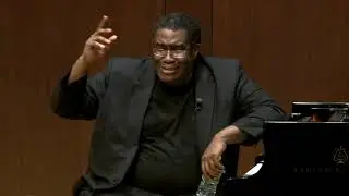 Eric Owens Bass-baritone post Masterclass Q&A at Juilliard. Profound