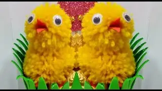 Супер Красивые Поделки на Пасху Своими Руками! Легко!Просто!Быстро!Поделки из ниток вязания.цыпленок