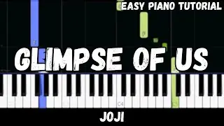 Joji - Glimpse of Us (Easy Piano Tutorial)