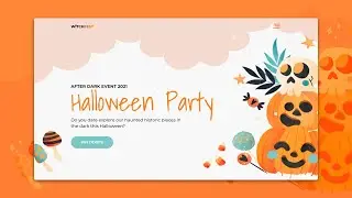 How to Make Halloween Landing page Using HTML CSS JS | For Beginners