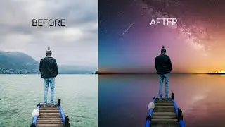 Cara edit Foto Mengubah Langit Menjadi Mengagumkan | PicsArt Tutorial Awesome night sky