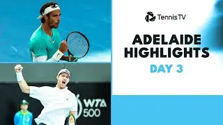 Jarry vs Arnaldi EPIC; Paul, Korda & Musetti Also Feature | Adelaide 2024 Day 3 Highlights