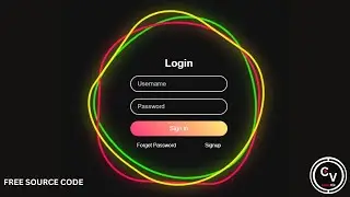 How to Create An Animated LogIn Form Using Html & Css | Animated LogIn Page Using Html & Css |