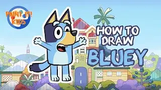 Drawing for Kids - How to Draw Bluey - Art for Kids - Cute drawings