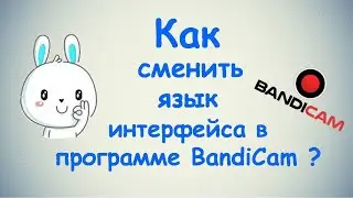 Как сменить язык интерфейса в программе BandiCam?