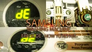 Samsung washing machine DE error code Door lock fault