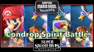 SSBU Condrop Spirit Battle | Mario Vs Duck Hunt | Super Mario Bros. Wonder