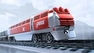 Mining Transportation 3D Animation for OWUS. Industrial 3D Animation of New Railway Infrastructure