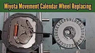 How To Replace Calendar Wheel in a Miyota Citizen 2115 Movement | Watch Repair Channel