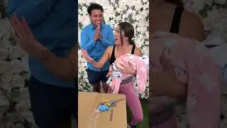 Gender reveal balloon game! #Shorts