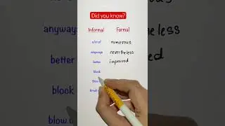 Informal vs Formal