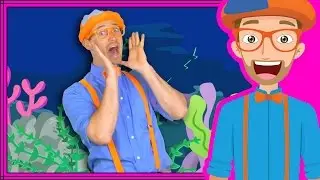 Ocean Animal Song by Blippi | Nursery Rhyme Songs for Children