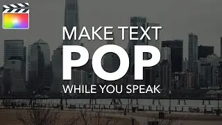 POP up TEXT Effect in Final Cut Pro X