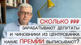 Зарплаты депутатов Госдумы и премии чиновников Центробанка: сколько получают и чем владеют?