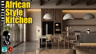 WOW !!! SHOCK !!! African Style Kitchen - 3Ds Max Corona Render - Photorealistic Render - Interior.