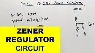 [397] How To Calculate Zener Regulator Circuit / Zener Series Resistor Calculation