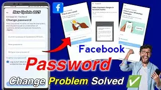 Facebook password change problem 2025 😢 Check your WhatsApp messages problem fixed ✅ change password