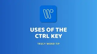 Uses of the CTRL Key...#word #microsoftword #tutorial #fyp