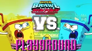 Classic SpongeBob vs Classic SpongeBob | Super Brawl Showdown v0.3.0b Full Match Gameplay