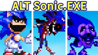 Friday Night Funkin VS Sonic.EXE Alternate Ending FULL WEEK + Bonus [FNF Mod/HARD] Creepypasta Mod