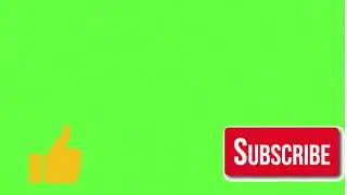 Subscribe And Like Button Animation | Green Screen