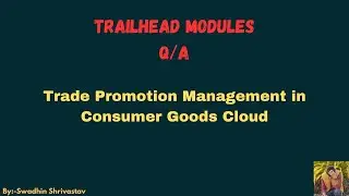 Trade Promotion Management in Consumer Goods Cloud 