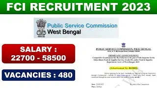 fci recruitment 2023 | fci vacancy 2023 | fci notification 2023 | fci new vacancy 2023 |notification