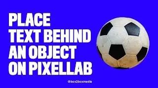 HOW TO Place Text BEHIND An Object In PIXELLAB (Layer Mask)