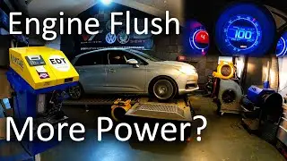 Engine flush before and after power figures - EDT machine