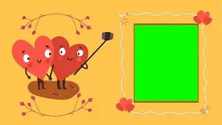 Frame Lovely Heart - Romantic - green screen effects - chroma key - animations - Effects - Video HD