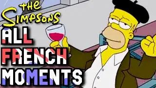 EVERY French Stereotype on the Simpsons (2021) France - français dans les simpsons