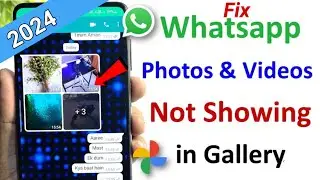 Whatsapp photos not showing in gallery 2024 | Whatsapp photo video not save in gallery