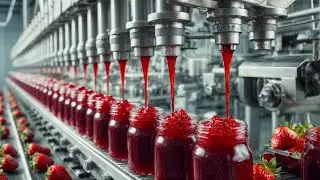 How Strawberry Jam Is Made In Factory | Strawberry Jam Factory Process