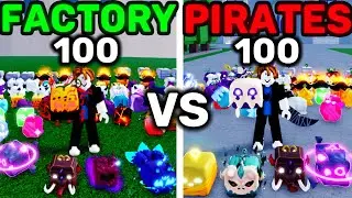 100 Factory Raids vs 100 Pirate Raids Comparision Blox Fruits