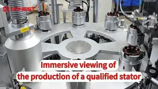 Immersive viewing of the production of a qualified stator