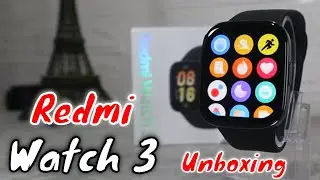 Redmi Watch 3 Unboxing Smart Watch Bluetooth phone call 1.75" AMOLED display 5ATM