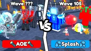 1m DPS!🔥SPLASH UNITS VS AOE UNITS🤯 ENDLESS MODE | Toilet Tower Defense