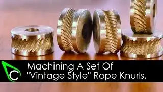 Home Machine Shop Tool Making - Machining A Set Of Vintage Style Rope Knurls