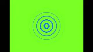 Radio waves circle expansion green screen overlay for video editing free
